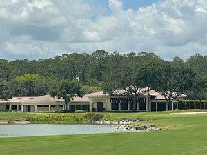 Hideout Golf Club clubhouse and fairway